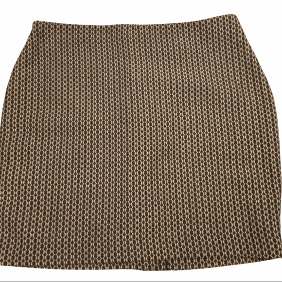 Banana Republic Factory black tan skirt NWT 12P - Picture 2 of 11